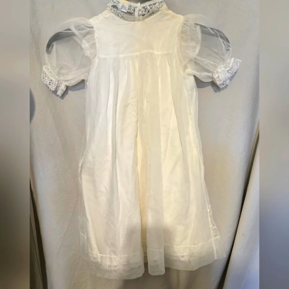 Vintage Baby girls 6 piece christening/ baptism outfit